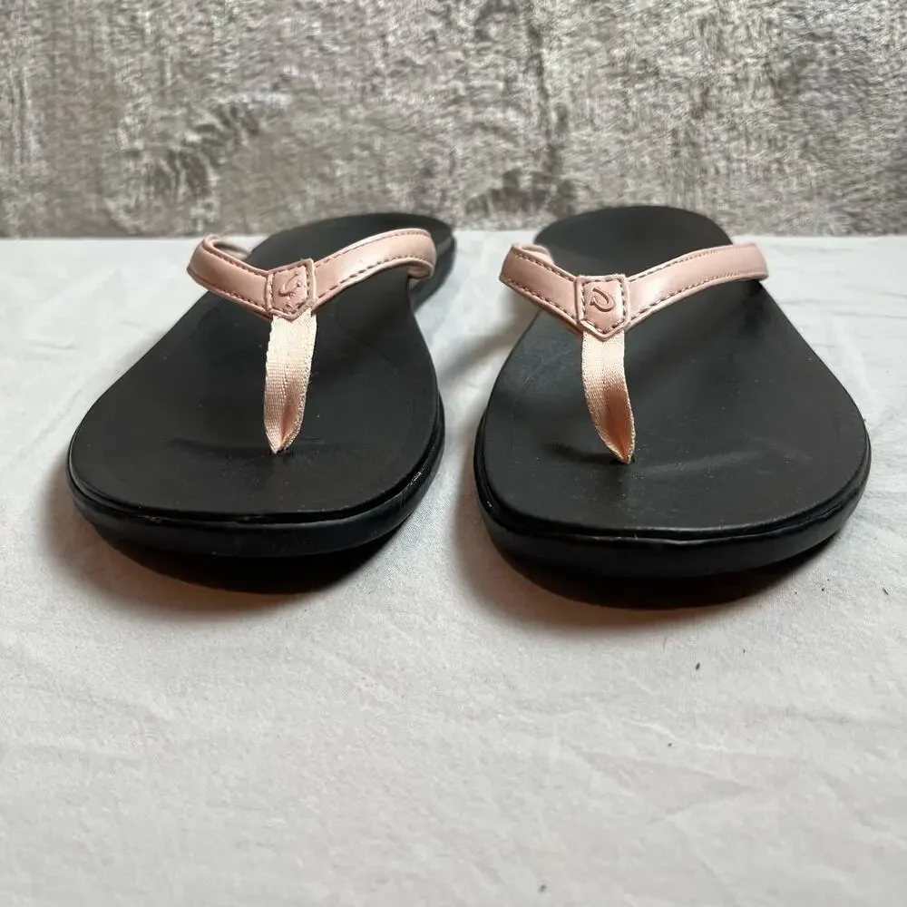 OluKai Ho'opio Size 8 Petal Pink Thong Sandal Women’s_2